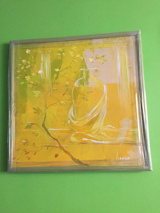 Картина „Натюрморт с Амфора“ , маслени бои, художник Владин Владев