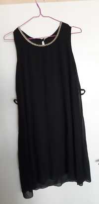 Къса тънка черна рокличка
