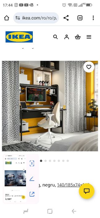Birou gaming Fredde ikea