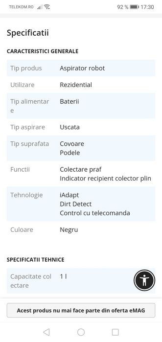Aspirator IRobot Roomba 770