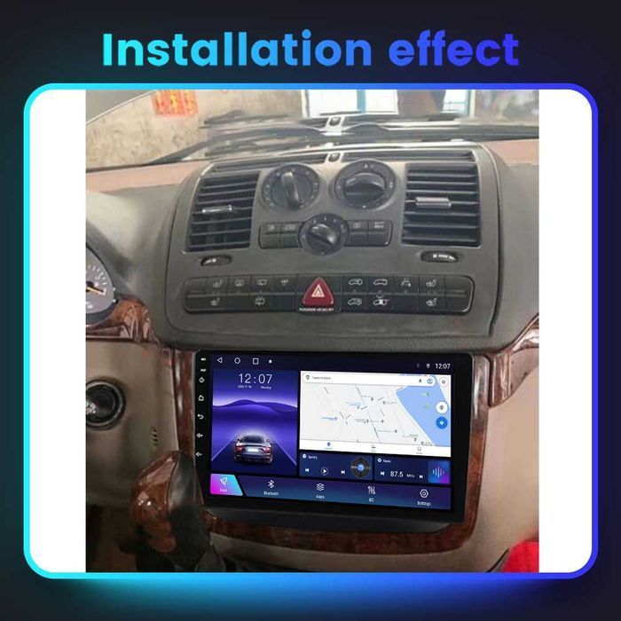 Navigatie Android 14 Mercedes VITO 2011 - 2015 1/8 Gb CarPlay + CAMERA