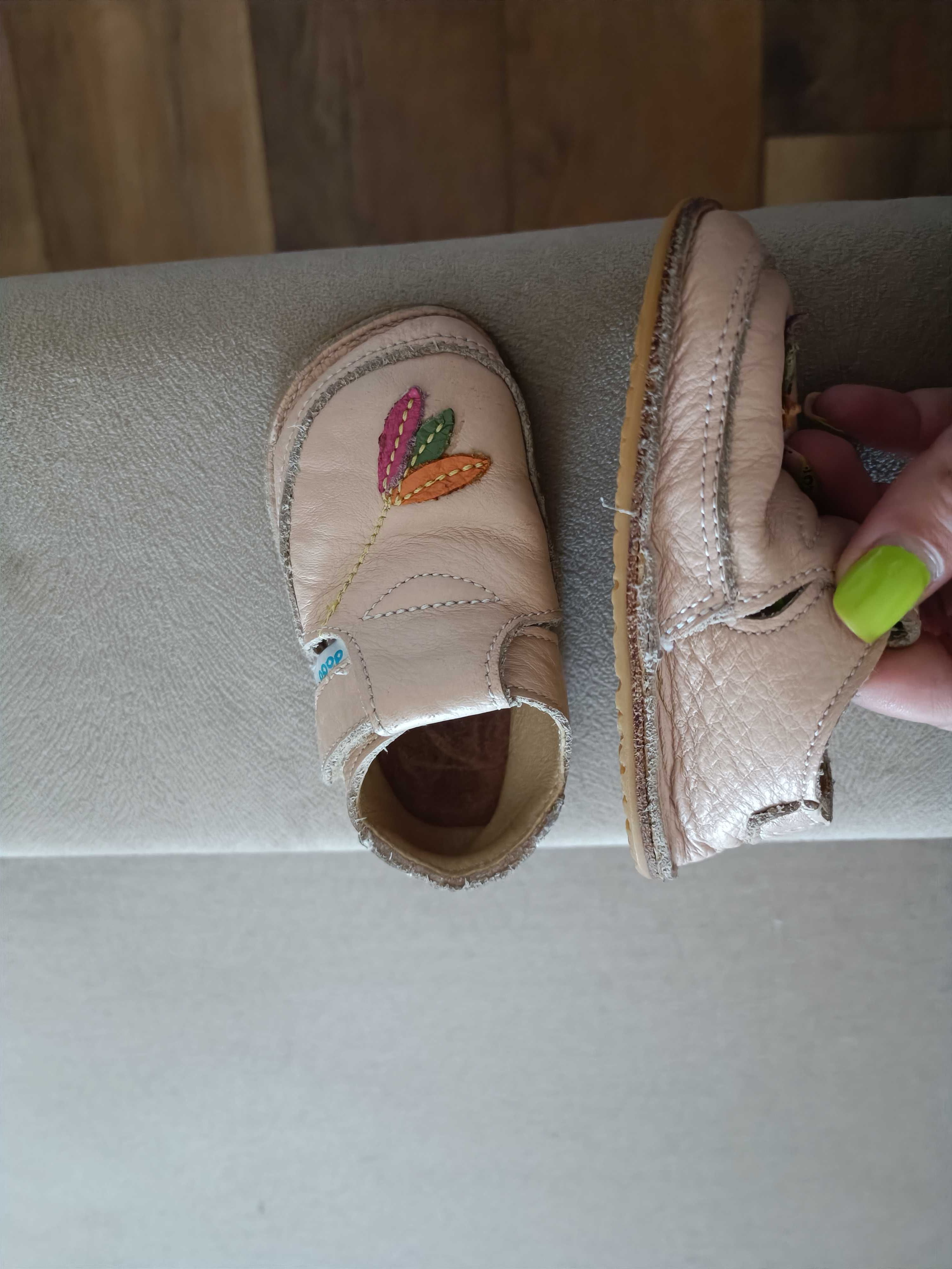 Pantofi barefoot piele bebeluși fetițe mărimea 20- 13.1 cm