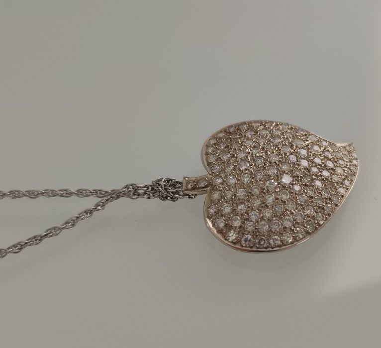 Colier aur 14k cu diamante 3.0ct