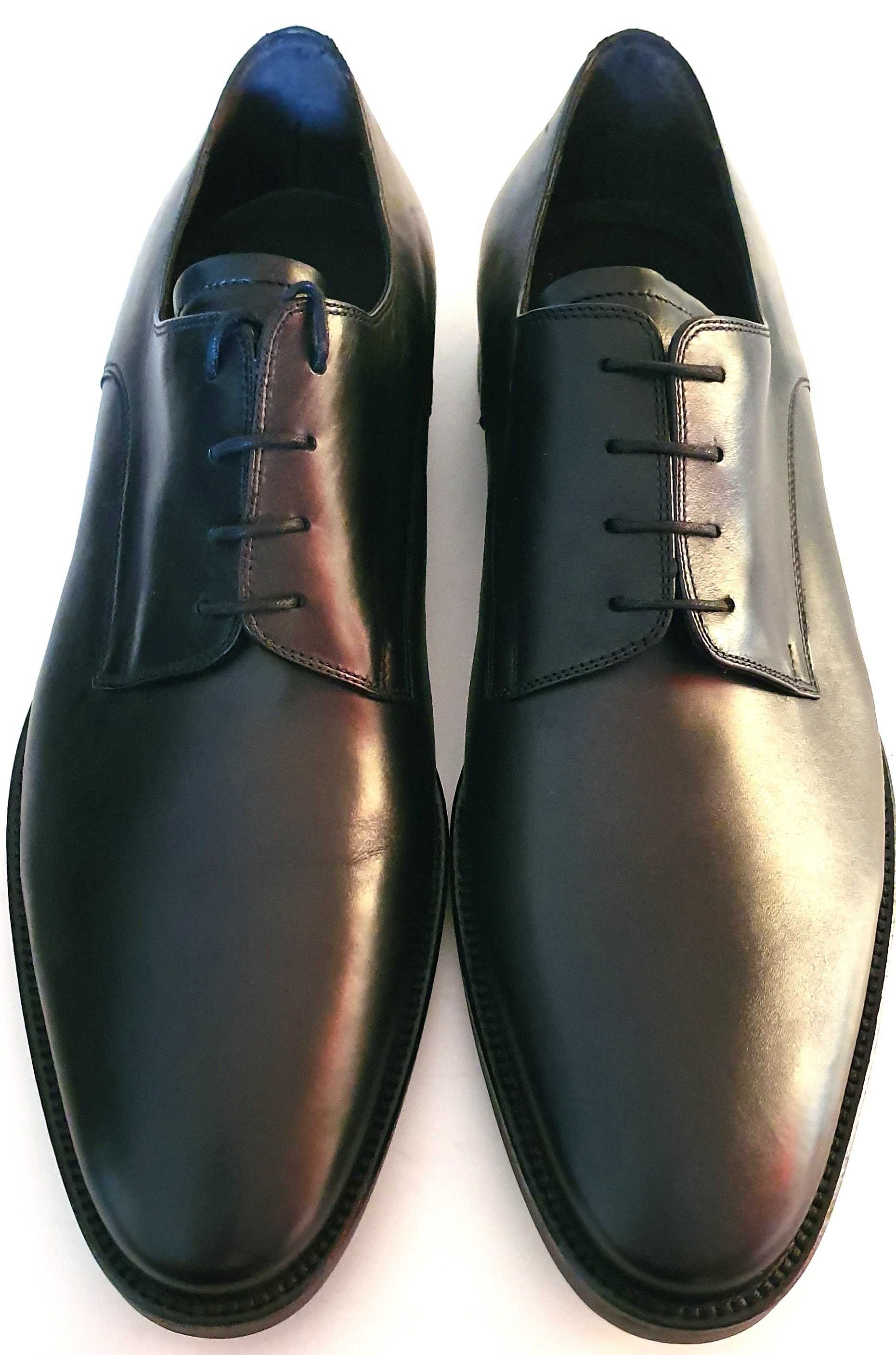 Pantofi Barbati 44 Pantofi Negru Piele Eleganti Sireturi Fabio Lenzi