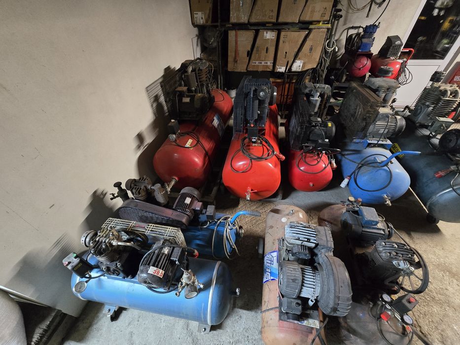 Compresore aer 100,150,270,300,500 litrii in perfectă stare de funcțio