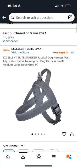 Нагръдник за куче размер М