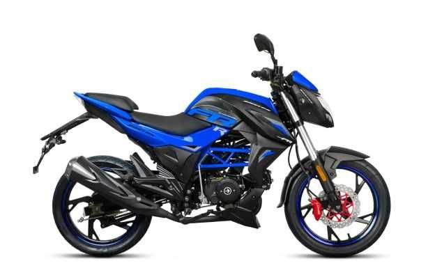 Motociclu Barton FR50cc, culoare negru/albastru