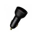 Incarcator Auto Baseus Superme  100W  5A  1 x USB-A - 1 x USB-C  Negru