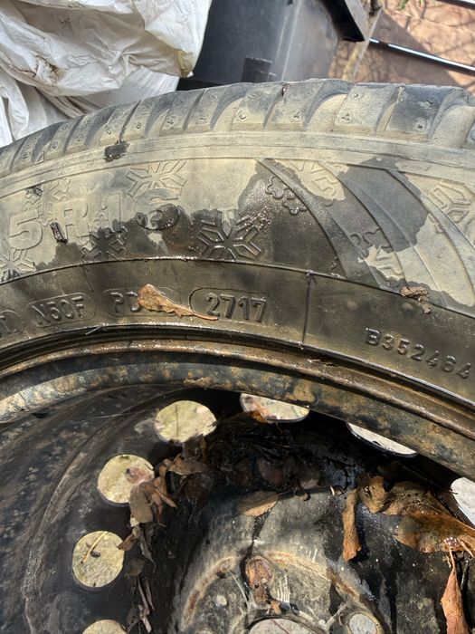 Set jante/roti otel VW 5x112 + anvelope Dunlop 205/55/r16