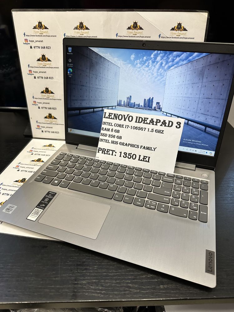Hope Amanet P7 / Laptop IdeaPad 3 I7-1065G7 / Garantie 1 An