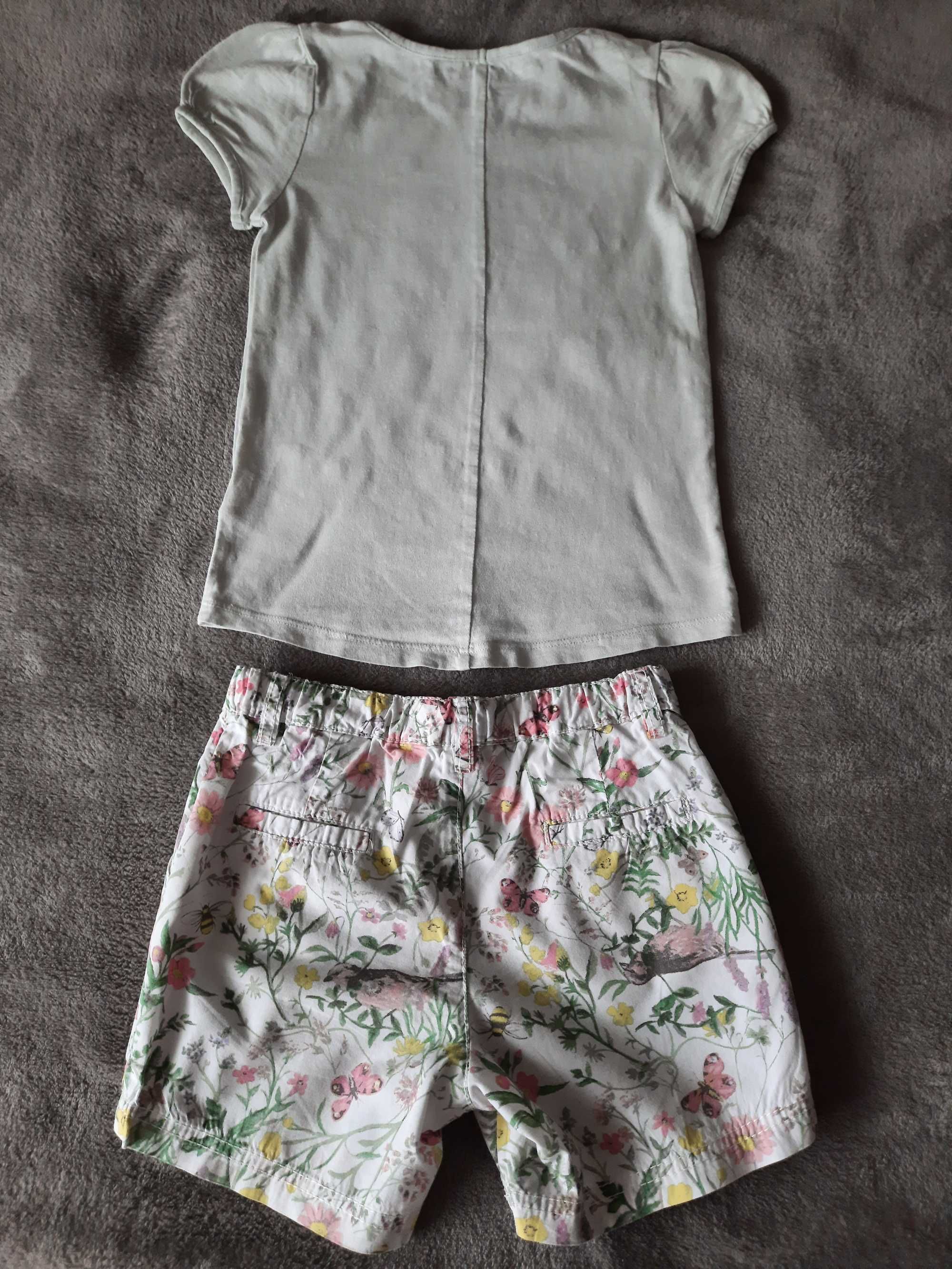 Costum H&M tricou bluza si pantaloni scurti 4-6 ani 110-116 cm