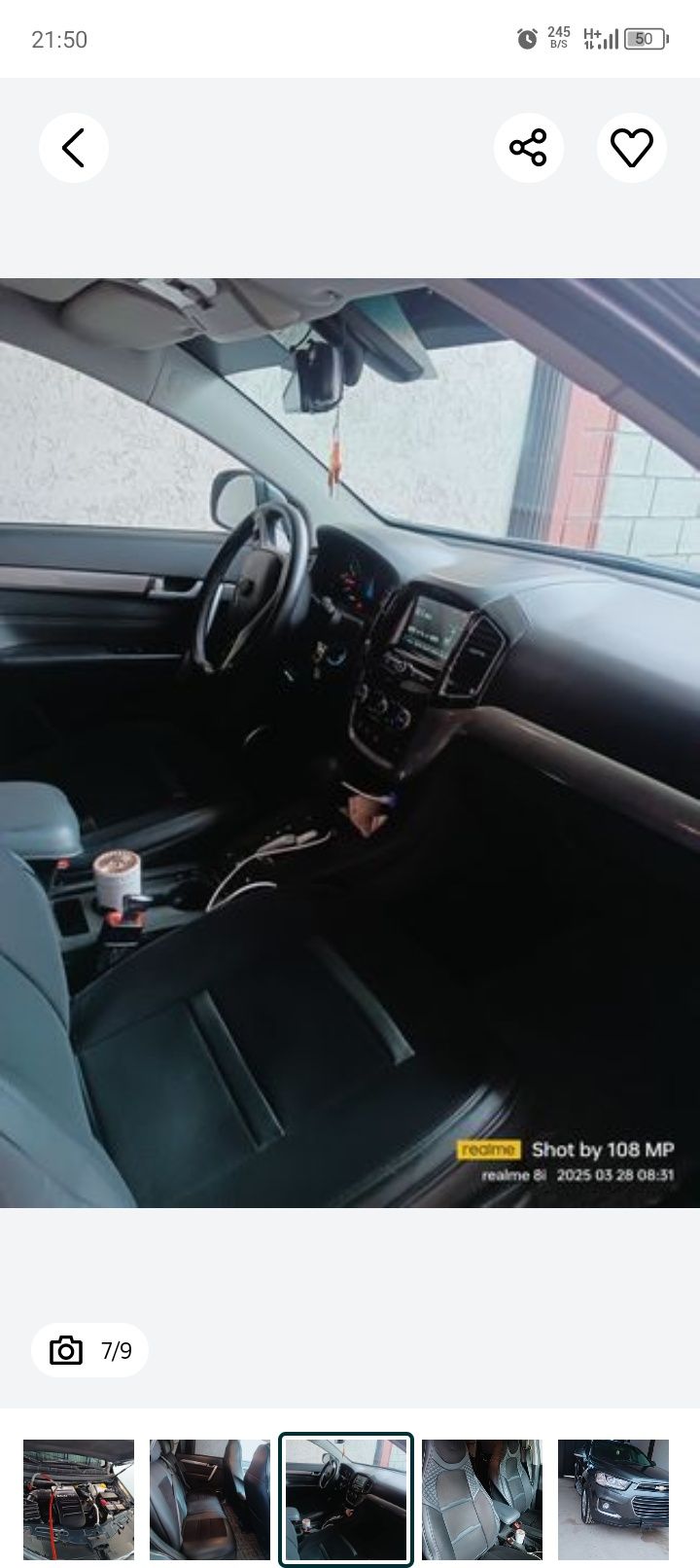 Captiva C7 2018 kraskasi tozza 70 ming yurgan