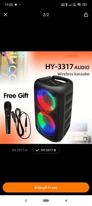 Boxa Wireless HY-3317, produs nou, la cutie