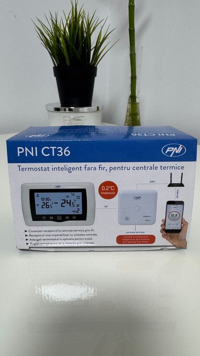Termostat inteligent PNI CT36 wireless pentru centrale termice