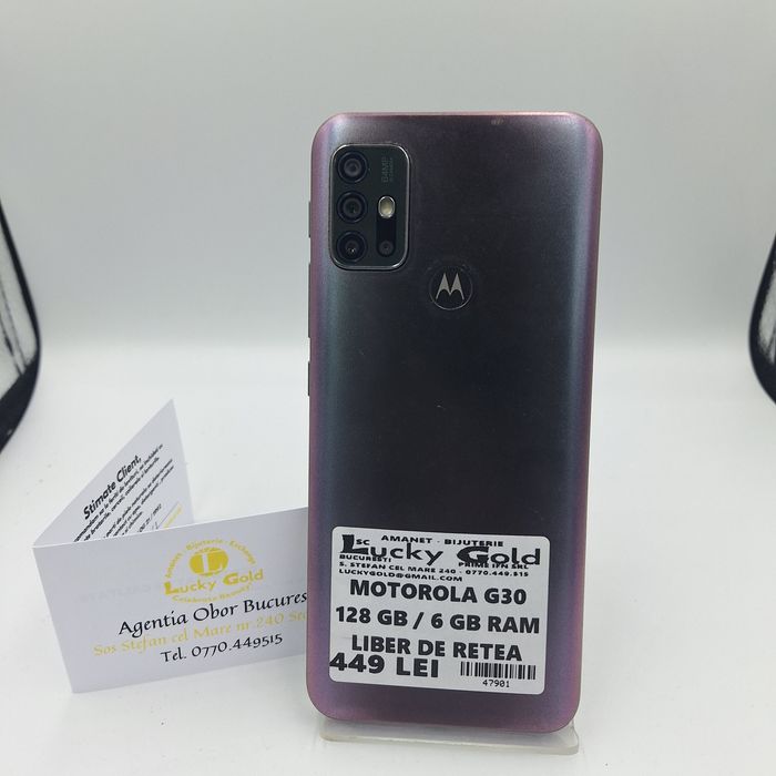 Motorola g30 128 GB 6 GB RAM factura garanție #47901