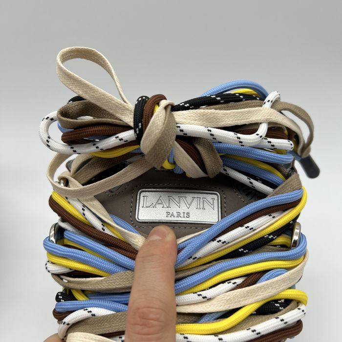 Lanvin Curb Gray Triple Lace