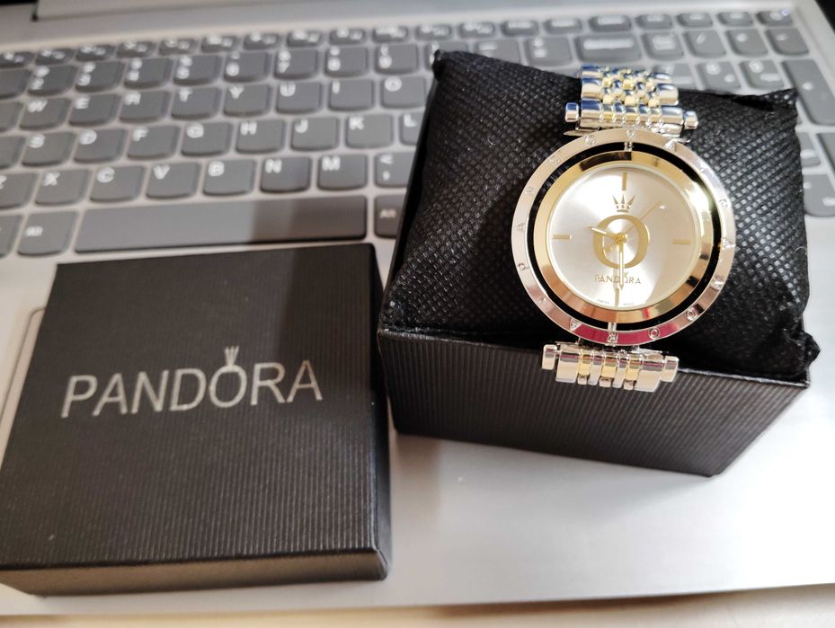 Ceas PandorA cu cadran rotativ auriu