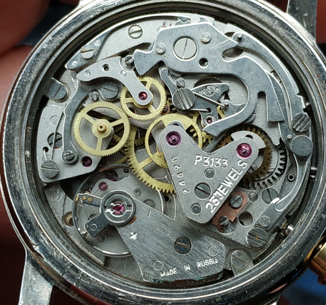 Мъжки механичен часовник Poljot chronograph 3133/Полет хронограф