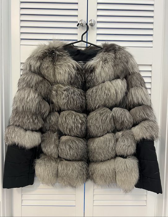 Blana naturala vulpe argintie