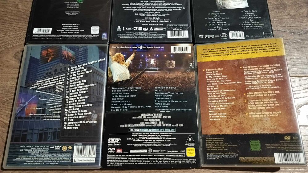 Lot Metallica / Megadeth DVD / CD Thrash Metal Live