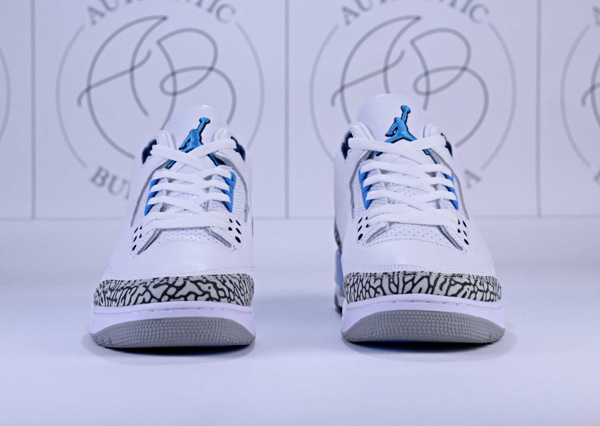 Nike Air Jordan Retro 3 White Cement, University Blue