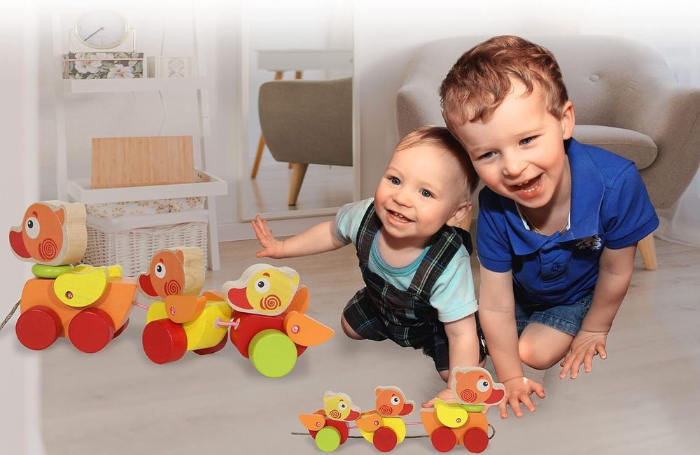 Луксозна дървена играчка за дърпане JAMARA Kidiwood