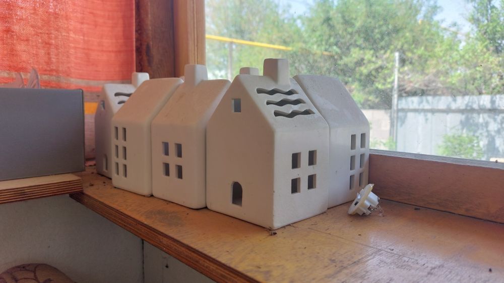 Керамические домики с подсветкой