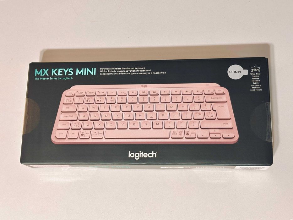 Tastatura Logitech MX Keys Mini, layout US INTL, Rose - SIGILATA