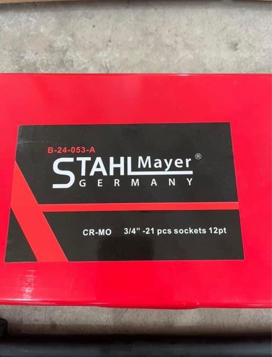 Ударно камионджийско гедоре 3/4" 12-стенно и 6-стенно 21части