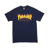 Thrasher Flame Logo Navy Blue футболка
