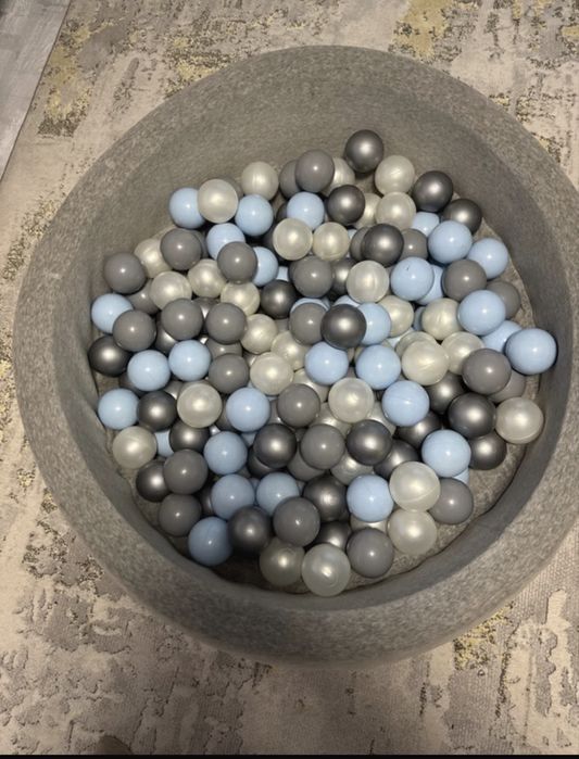 Set piscină cu bile + tobogan din lemn Bunny Boo