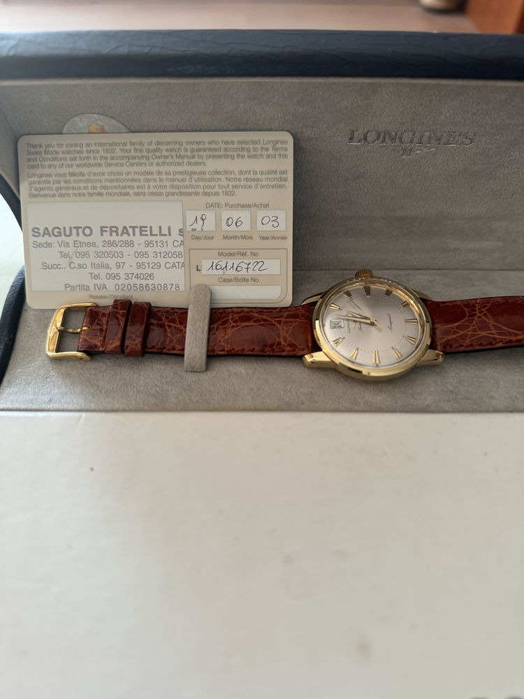Longines Conquest Heritage Yellow gold 35 mm