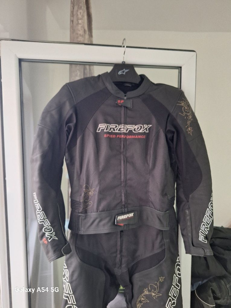 Costum moto dama/femei piele Firefox marime42