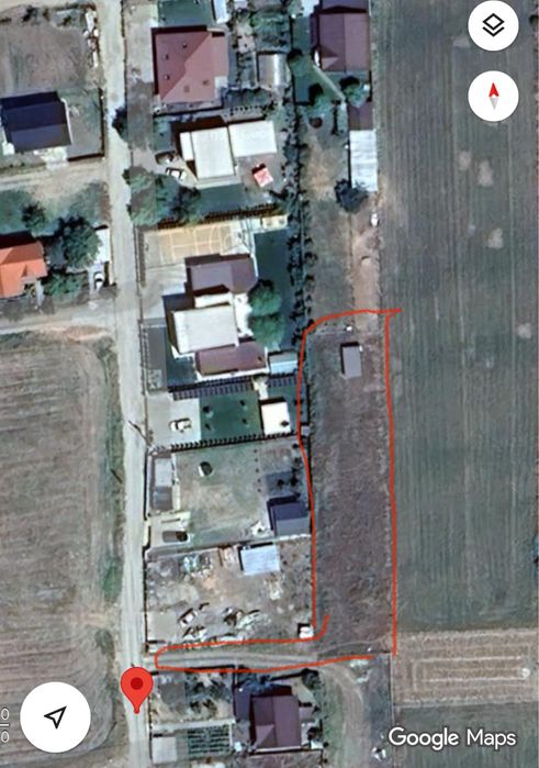 Teren intravilan toate utilitățile la poartă 37€ Mp