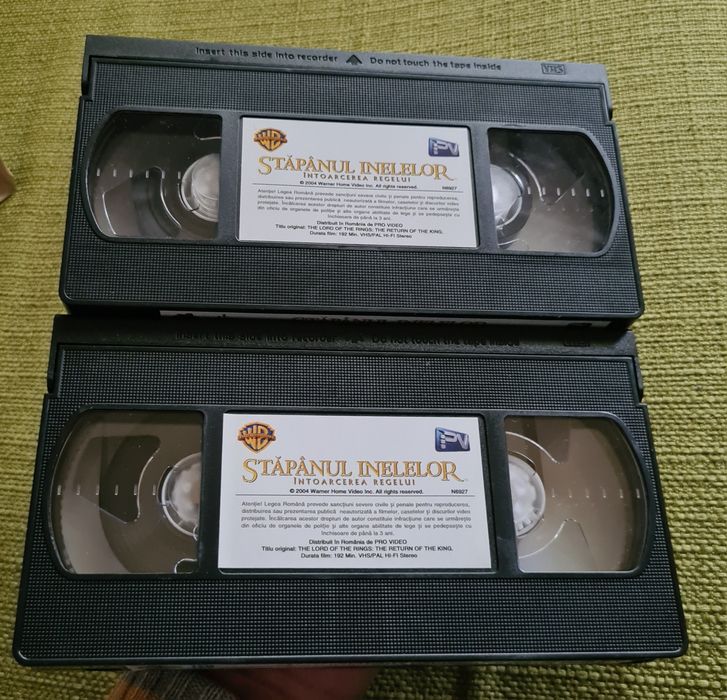 Trilogia Stapanul Inelelor The Lord Of The Rings Filme Film VHS Caseta