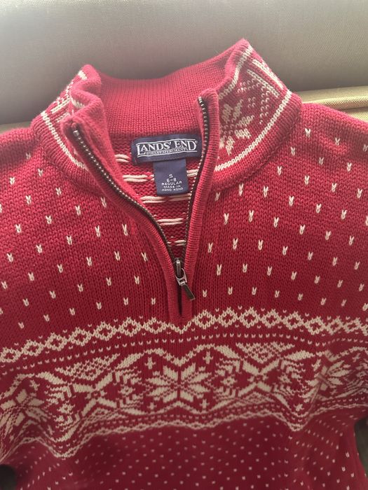 Pulover de Craciun Lands End