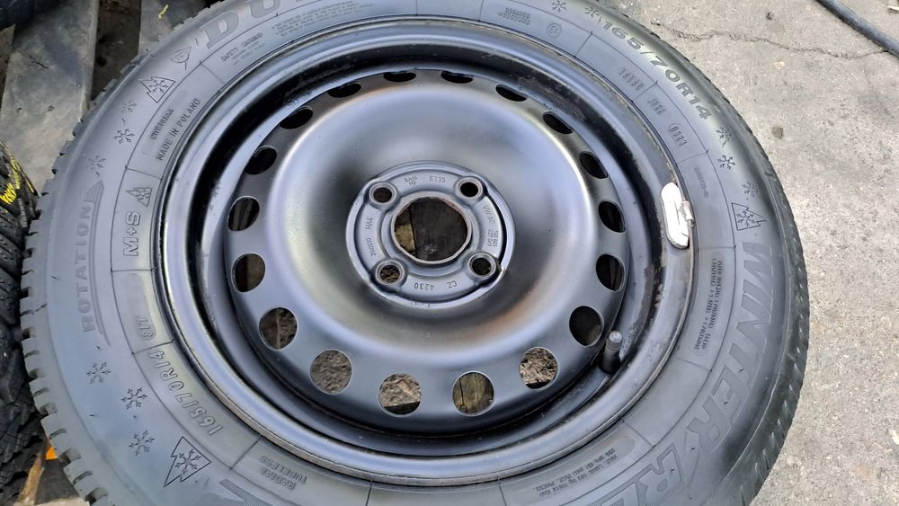 VW UP/ SKODA CITIGO 4бр. 14" 4Х100мм Джанти със Зимни гуми 165/70/14