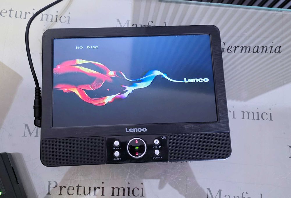 Dvd player portabil Lenco - 9 inch cu usb ,card,mp3,divx video