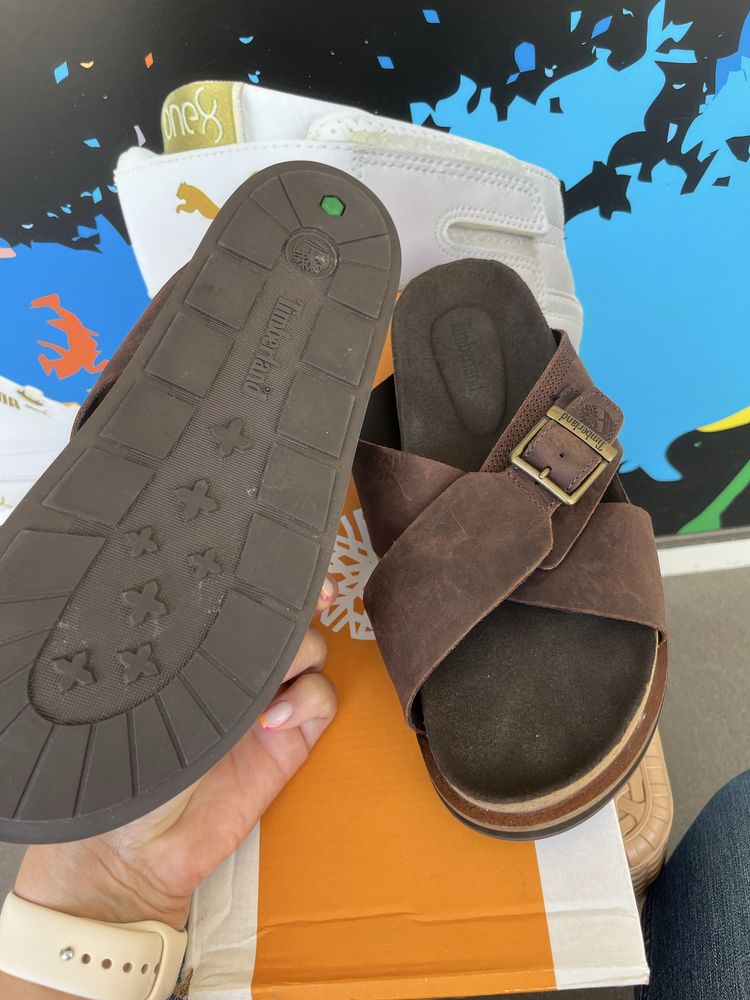 Мъжки кожени чехли Timberland