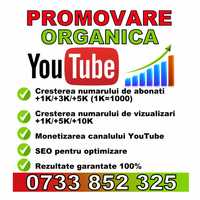 Promovare Youtube | Organic | Monetizare | Content Viral