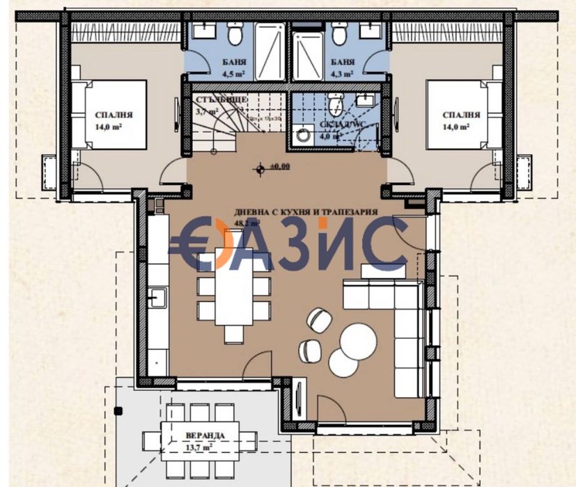 Еко къща с 5 спални в комплекс Venid Eco Village, Свети Влас, 251.30