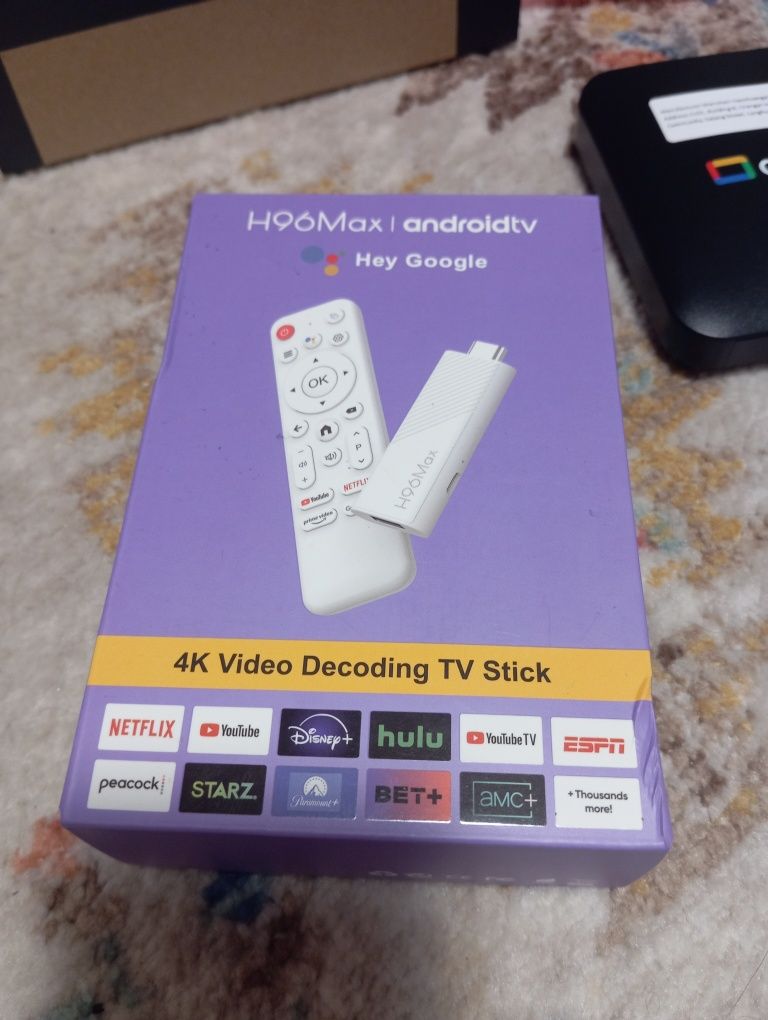 Android 14 smart tv box 2025 sounds remote control