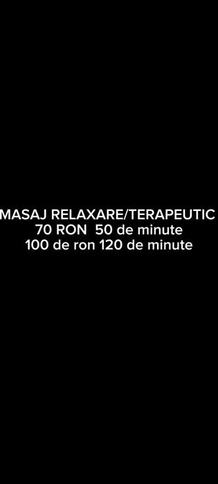 Masaj terapeutic / de relaxare