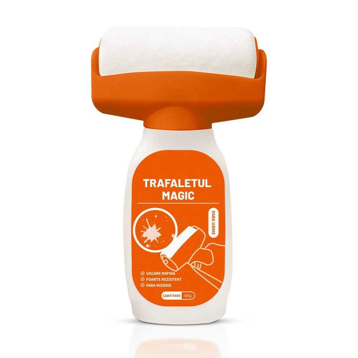 Trafaletul Magic cu rezervor, reutilizabil, lavabil alb, 500ml