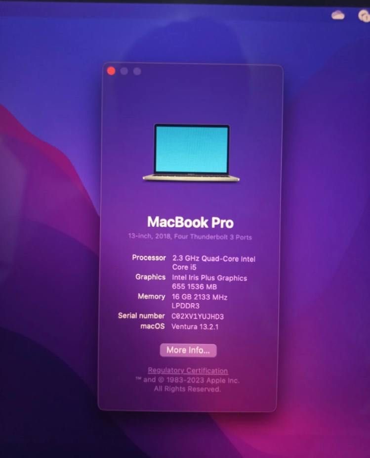 Macbook pro 2018