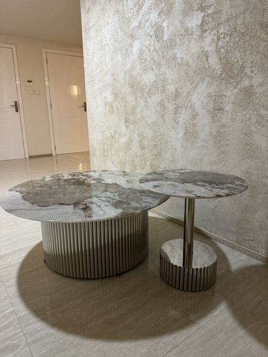 Комплект холни маси мрамор