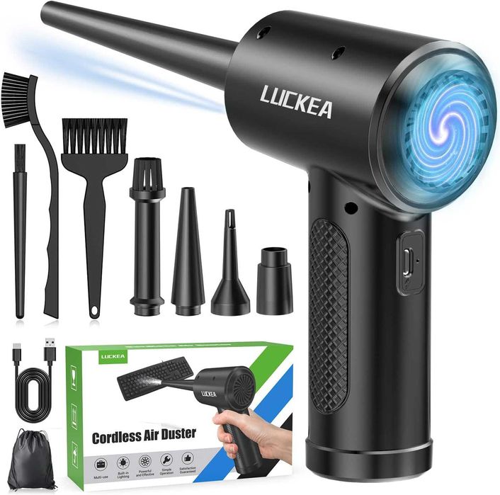 Преносим компресор за почистване на клавиатури, компютри, 6000mAh