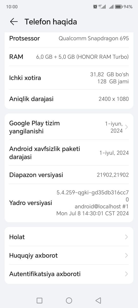 HONOR X9a 128 6g