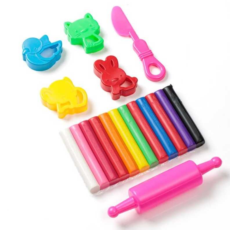 Set Plastilina, 12 culori, 6 accesorii