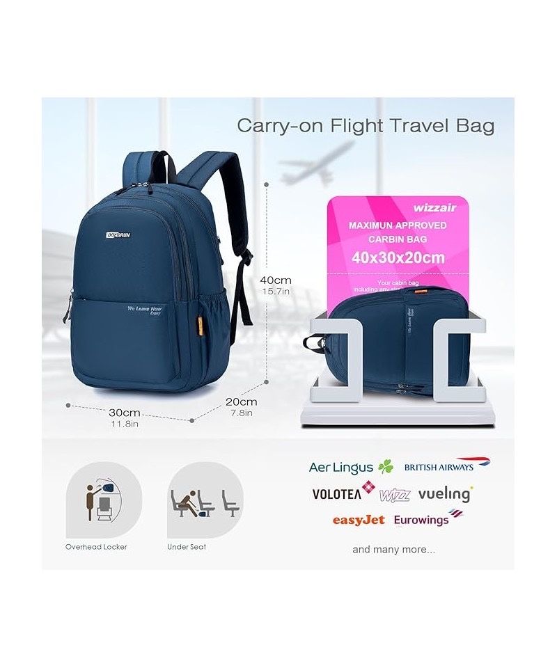 Rucsac calatorie, Spaher, 25L, 40x30x20, mov